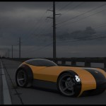 Sports car design 3d