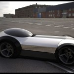 3D Roadster car